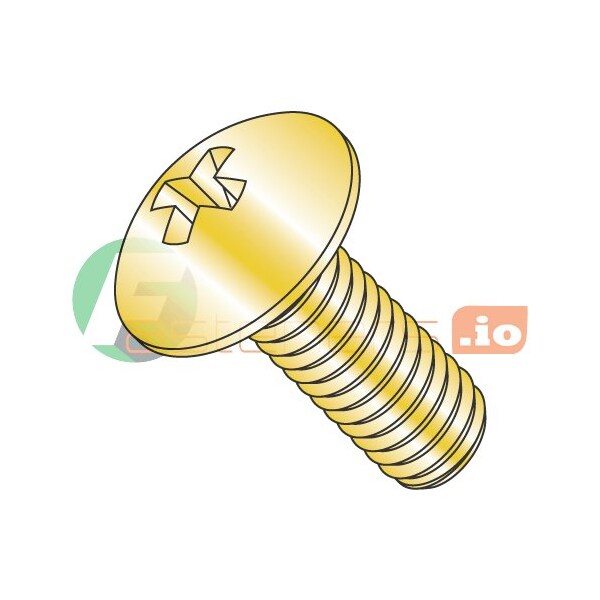 Newport Fasteners 1/4"-20 x 3/4 in Phillips Truss Machine Screw, Zinc Yellow Steel, 2500 PK 971625 - main